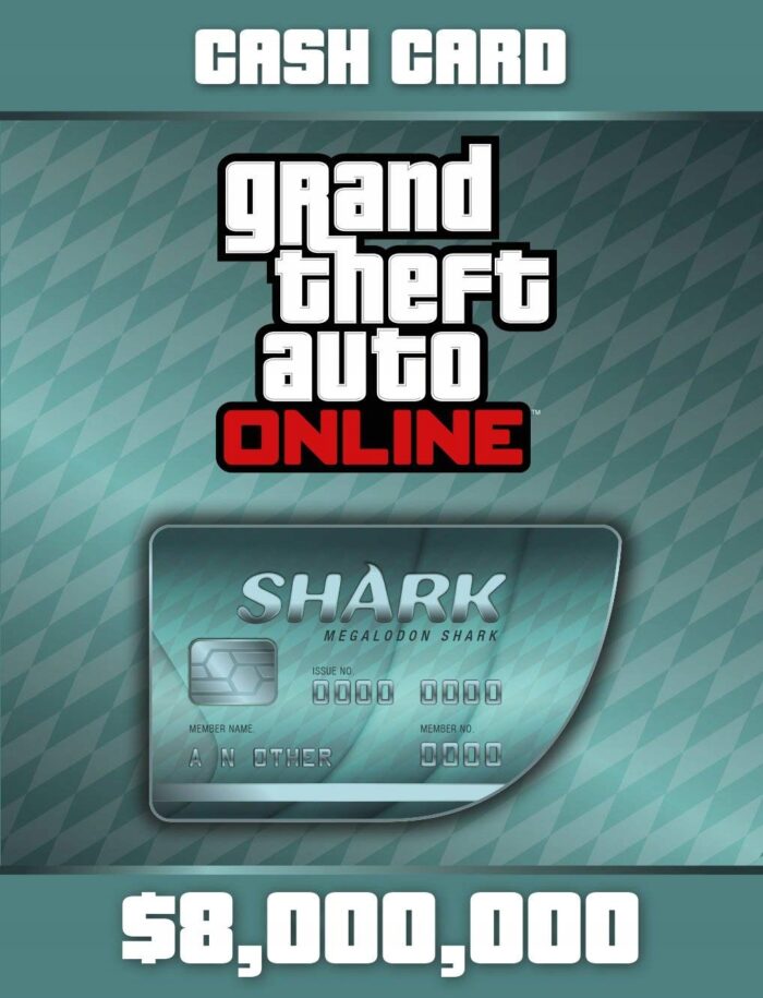 GTA V ONLINE MEGALODON SHARK CASH CARD 8000000 - GameKeyShop